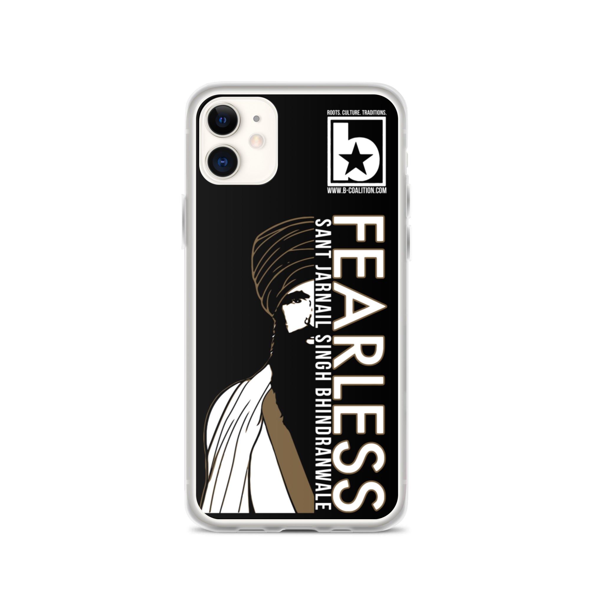 Fearless - Jarnail Singh Bhindranwale iPhone Case - B-Coalition Clothing Company