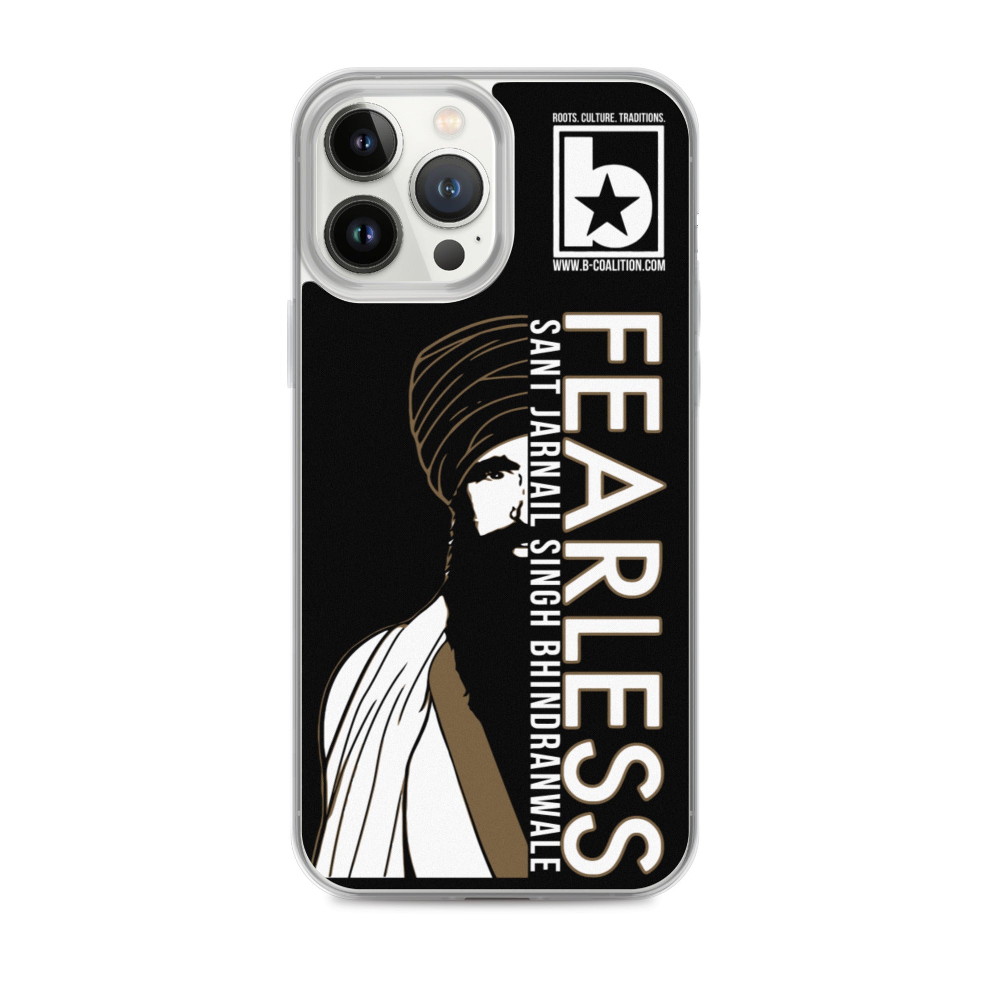 Fearless - Jarnail Singh Bhindranwale iPhone Case - B-Coalition Clothing Company